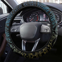 Tuvalu Steering Wheel Cover Dolphin On The Waves