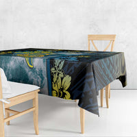 Tuvalu Tablecloth Dolphin On The Waves