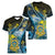 Personalised Tuvalu Women V-Neck T-Shirt Dolphin On The Waves