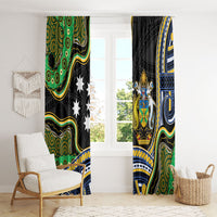 South Sea Islanders And Solomon Islands Window Curtain Solomons Coat Of Arms And Southern Cross DT05 - Polynesian Pride