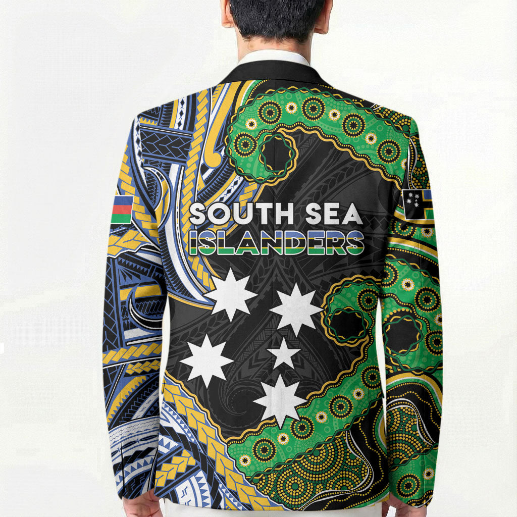 South Sea Islanders And New Caledonia Blazer Nautilus Shell Southern Cross Tribal Pattern DT05 - Polynesian Pride