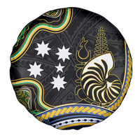 South Sea Islanders And New Caledonia Spare Tire Cover Nautilus Shell Southern Cross Tribal Pattern DT05 - Polynesian Pride