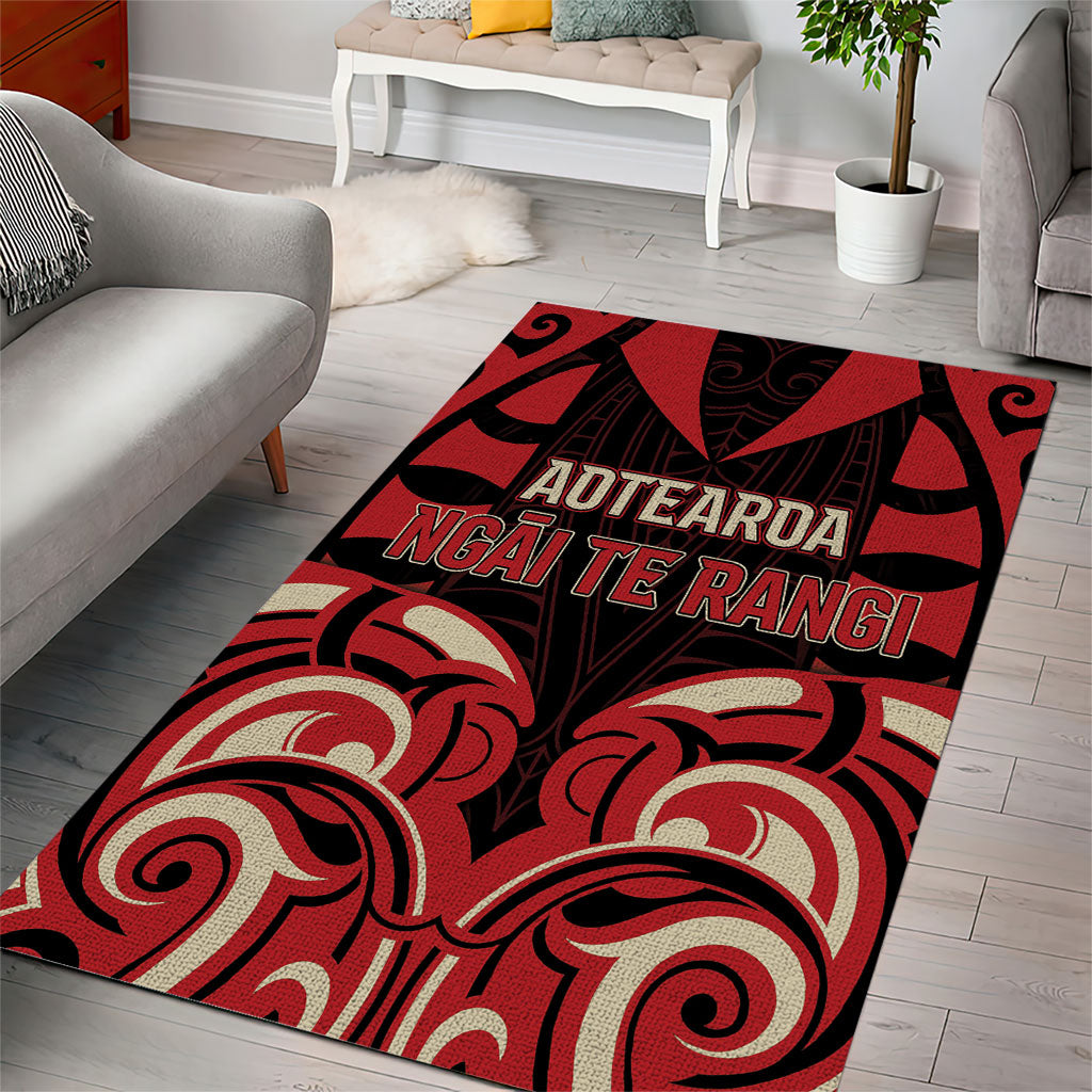 Aotearoa Ngai Te Rangi Area Rug New Zealand Traditional Maori Pattern DT05 - Polynesian Pride
