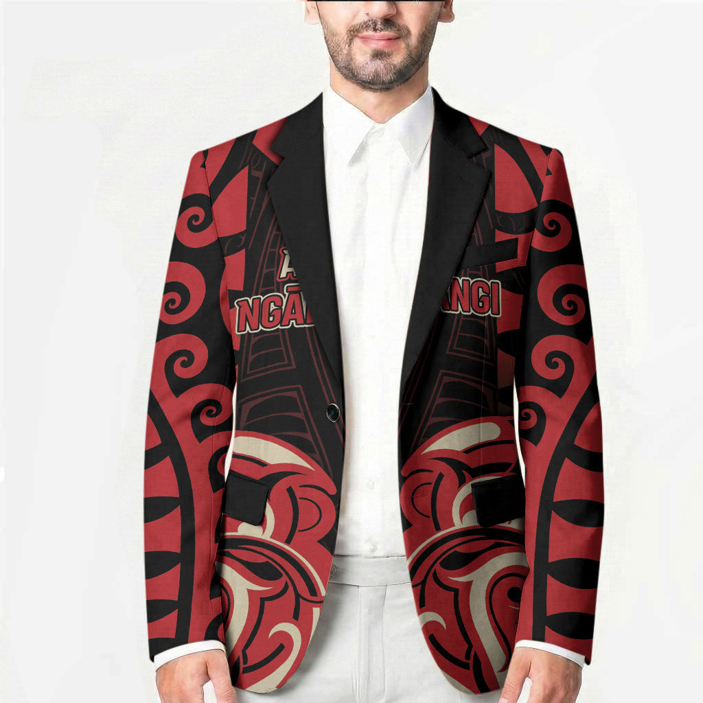 Custom Aotearoa Ngai Te Rangi Blazer New Zealand Traditional Maori Pattern DT05 - Polynesian Pride