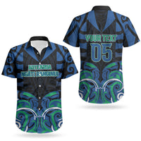 Custom Aotearoa Ngati Ranginui Couples Matching Off Shoulder Maxi Dress and Hawaiian Shirt New Zealand Traditional Maori Pattern DT05 - Polynesian Pride