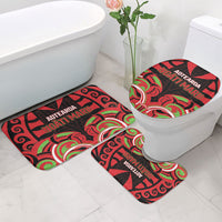 Aotearoa Ngati Maru Bathroom Set New Zealand Traditional Maori Pattern DT05 - Polynesian Pride