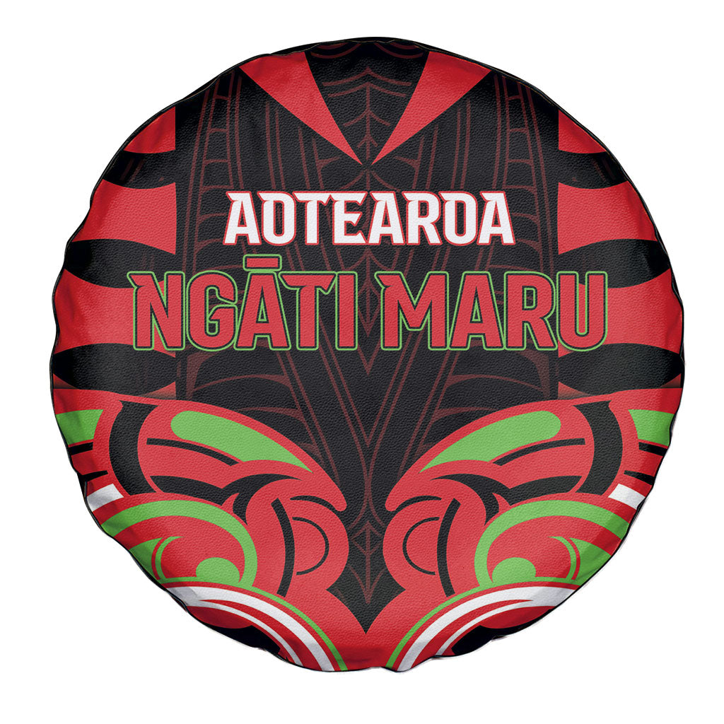 Aotearoa Ngati Maru Spare Tire Cover New Zealand Traditional Maori Pattern DT05 - Polynesian Pride