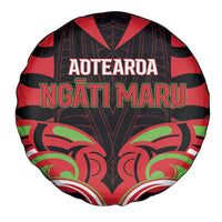 Aotearoa Ngati Maru Spare Tire Cover New Zealand Traditional Maori Pattern DT05 - Polynesian Pride