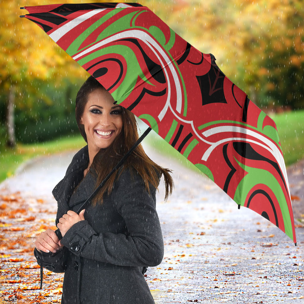 Aotearoa Ngati Maru Umbrella New Zealand Traditional Maori Pattern DT05 - Polynesian Pride