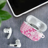 Pink Palaka Hawaiian And Japanese AirPods Case Maneki Neko And Sakura Bloom