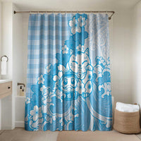 Blue Palaka Hawaiian And Japanese Bathroom Set Maneki Neko And Sakura Bloom