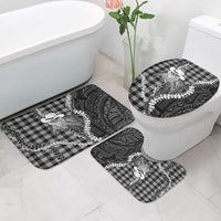 Black Hawaii Palaka Cowboy Turtle Bathroom Set Hawaiian Paniolo Puakenikeni Maile Lei DT05 - Polynesian Pride
