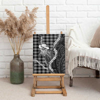 Black Hawaii Palaka Cowboy Turtle Canvas Wall Art Hawaiian Paniolo Puakenikeni Maile Lei