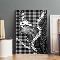 Black Hawaii Palaka Cowboy Turtle Canvas Wall Art Hawaiian Paniolo Puakenikeni Maile Lei