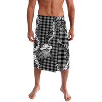 Black Hawaii Palaka Cowboy Turtle Lavalava Hawaiian Paniolo Puakenikeni Maile Lei