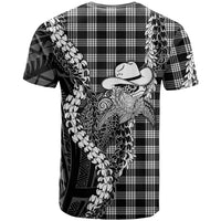 Black Hawaii Palaka Cowboy Turtle T Shirt Hawaiian Paniolo Puakenikeni Maile Lei