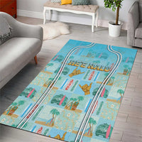 Hawaii Surfing Area Rug He'e Nalu DT05 - Polynesian Pride