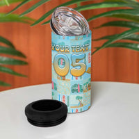 Custom Hawaii Surfing 4 in 1 Can Cooler Tumbler He'e Nalu