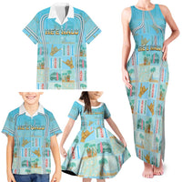 Custom Hawaii Surfing Family Matching Tank Maxi Dress and Hawaiian Shirt He'e Nalu