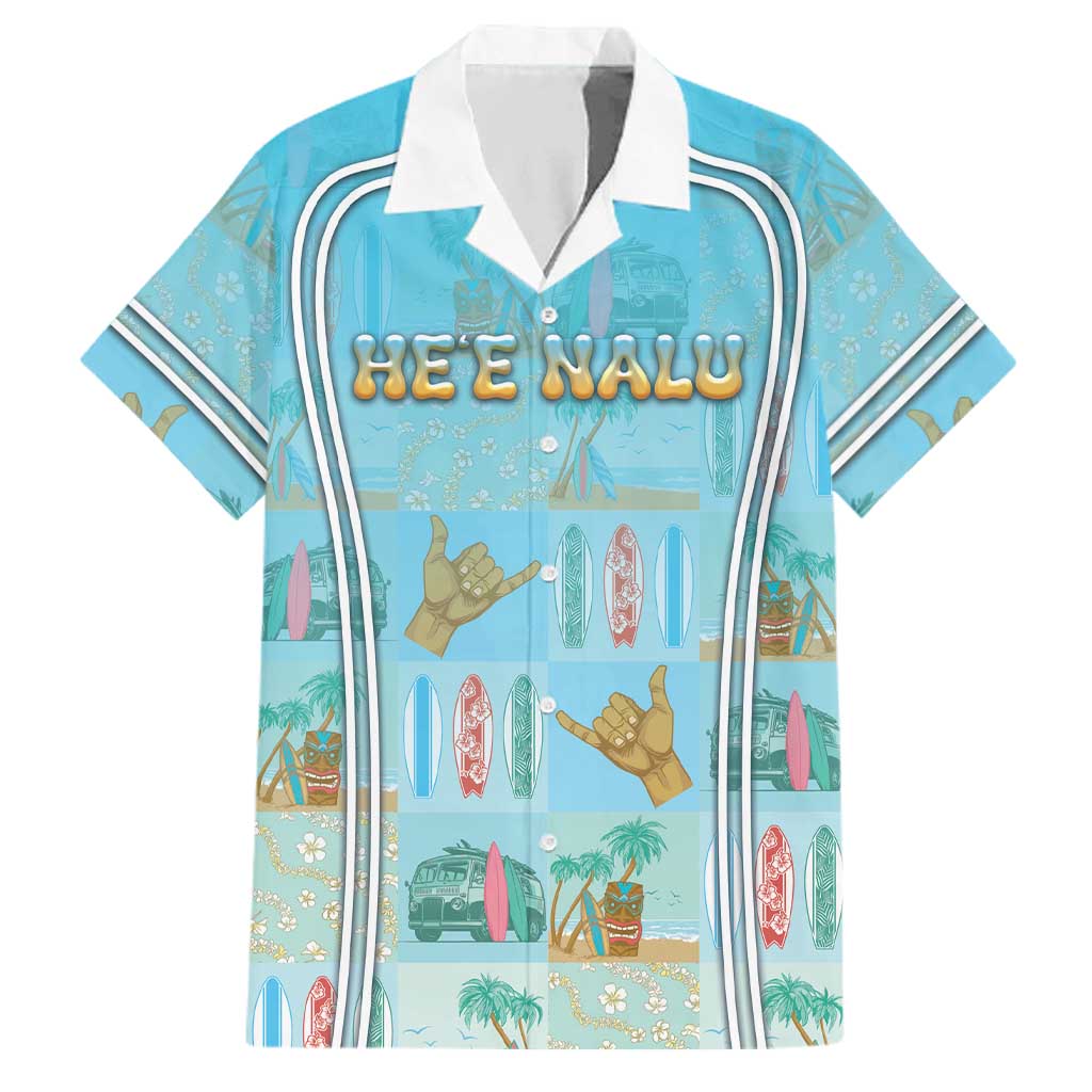 Custom Hawaii Surfing Family Matching Tank Maxi Dress and Hawaiian Shirt He'e Nalu