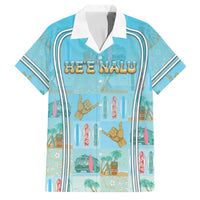 Custom Hawaii Surfing Family Matching Tank Maxi Dress and Hawaiian Shirt He'e Nalu