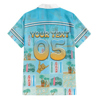 Custom Hawaii Surfing Family Matching Tank Maxi Dress and Hawaiian Shirt He'e Nalu