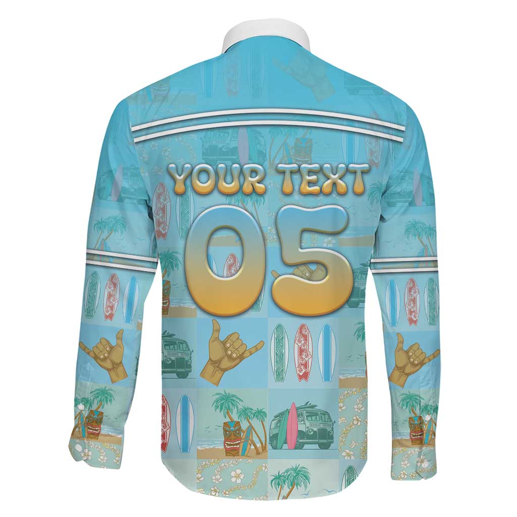 Custom Hawaii Surfing Family Matching Tank Maxi Dress and Hawaiian Shirt He'e Nalu