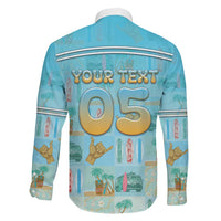 Custom Hawaii Surfing Family Matching Tank Maxi Dress and Hawaiian Shirt He'e Nalu