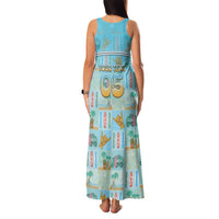 Custom Hawaii Surfing Family Matching Tank Maxi Dress and Hawaiian Shirt He'e Nalu