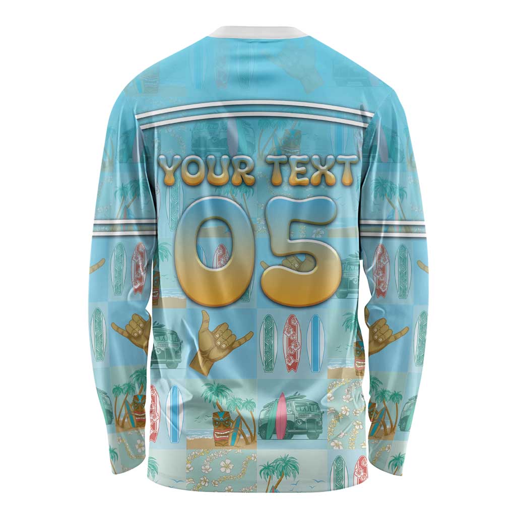 Custom Hawaii Surfing Long Sleeve Shirt He'e Nalu DT05 - Polynesian Pride
