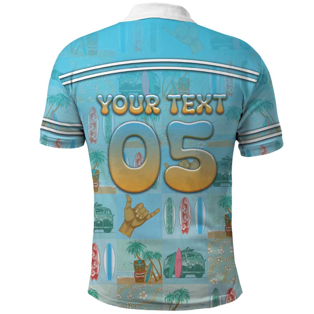 Custom Hawaii Surfing Polo Shirt He'e Nalu