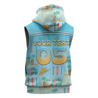 Custom Hawaii Surfing Sleeveless Zip Hoodie He'e Nalu DT05 - Polynesian Pride