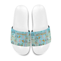 Hawaii Surfing Slide Sandals He'e Nalu DT05 Blue - Polynesian Pride