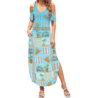 Custom Hawaii Surfing Summer Maxi Dress He'e Nalu