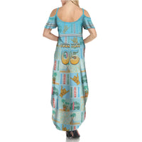 Custom Hawaii Surfing Summer Maxi Dress He'e Nalu