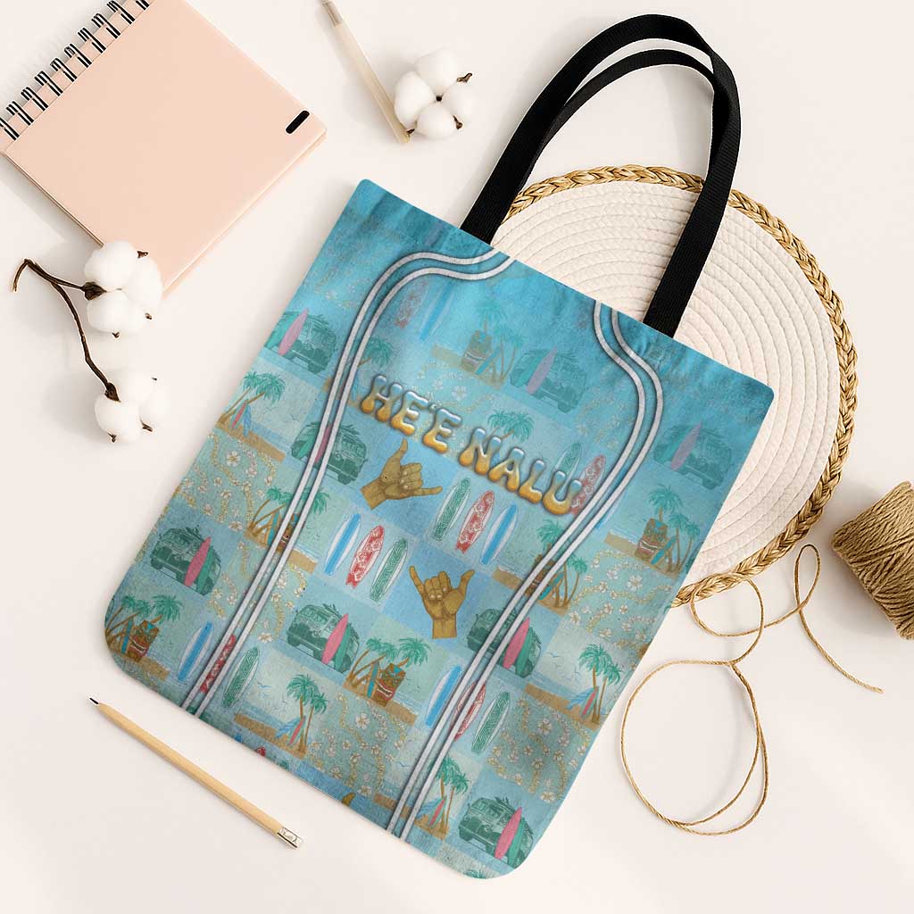 Hawaii Surfing Tote Bag He'e Nalu