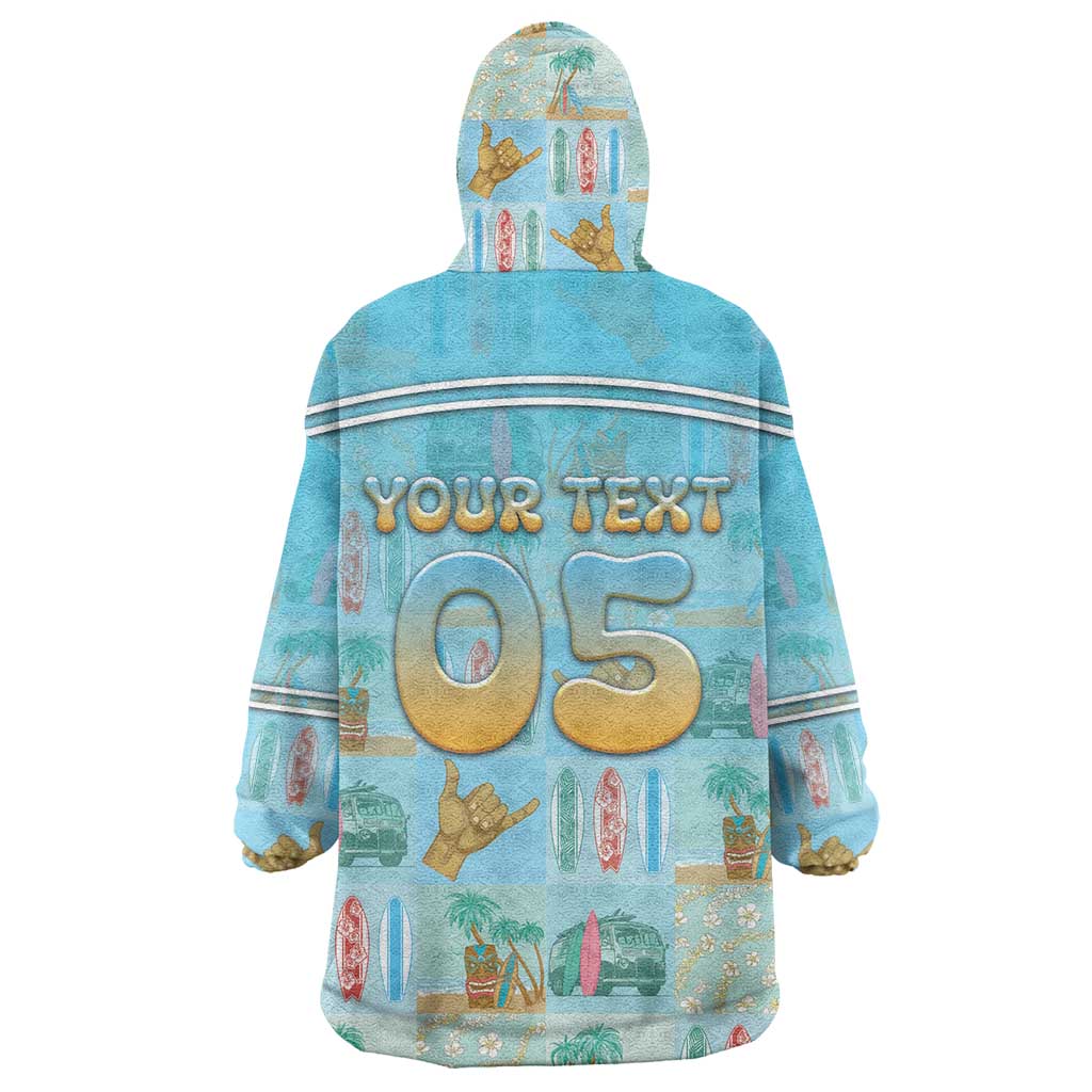 Custom Hawaii Surfing Wearable Blanket Hoodie He'e Nalu DT05 - Polynesian Pride