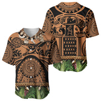 Polynesia Maui Tattoo Inspired Baseball Jersey Tropical Leaf Skirt Costume