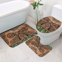 Polynesia Maui Tattoo Inspired Bathroom Set Tropical Leaf Skirt Costume