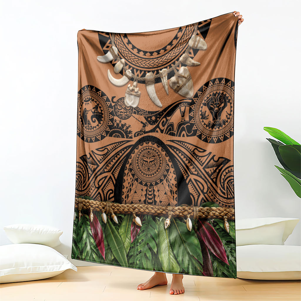 Polynesia Maui Tattoo Inspired Blanket Tropical Leaf Skirt Costume