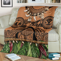 Polynesia Maui Tattoo Inspired Blanket Tropical Leaf Skirt Costume