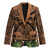 Polynesia Maui Tattoo Inspired Blazer Tropical Leaf Skirt Costume
