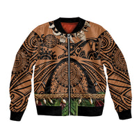 Polynesia Maui Tattoo Inspired Bomber Jacket Tropical Leaf Skirt Costume