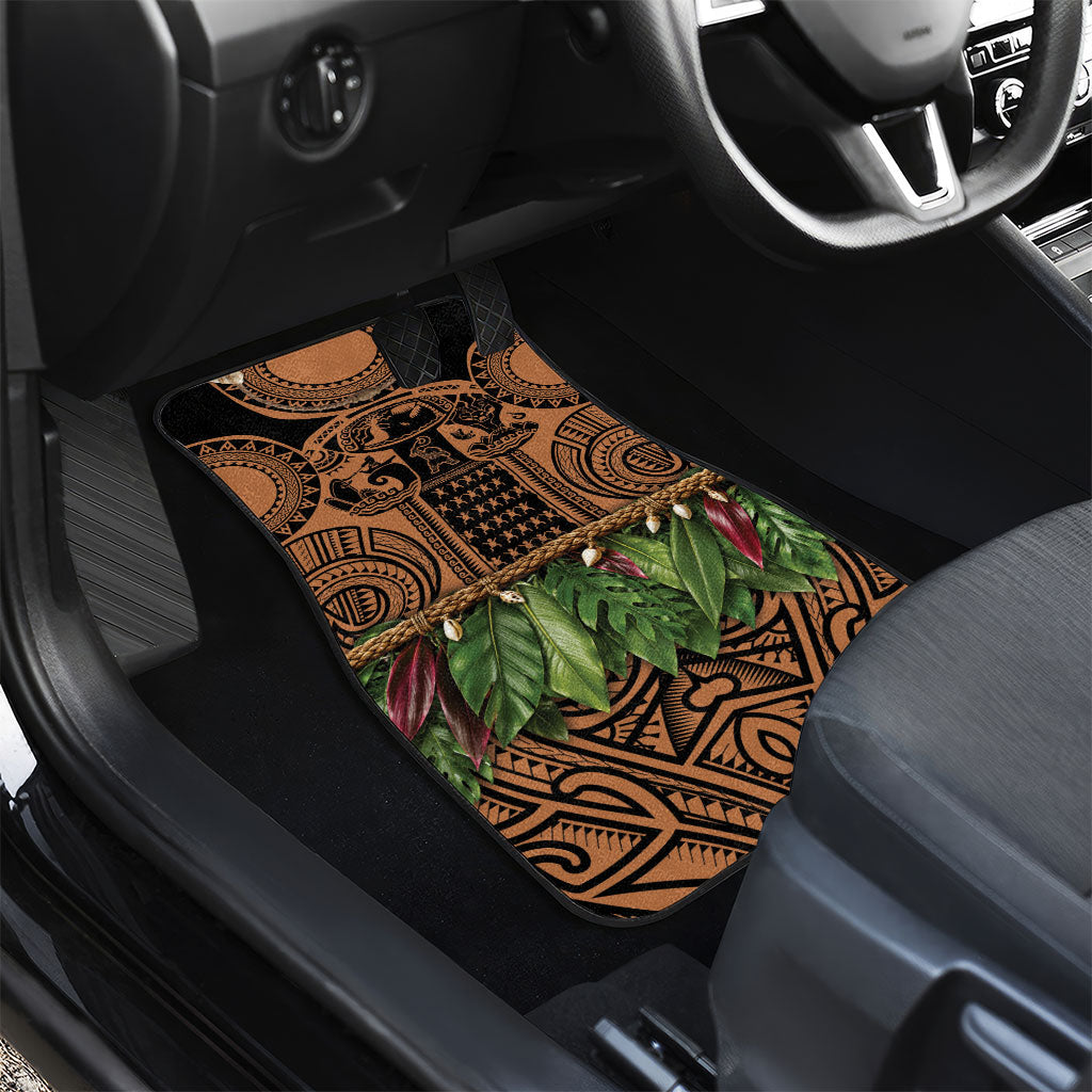 Polynesia Maui Tattoo Inspired Car Mats Tropical Leaf Skirt Costume