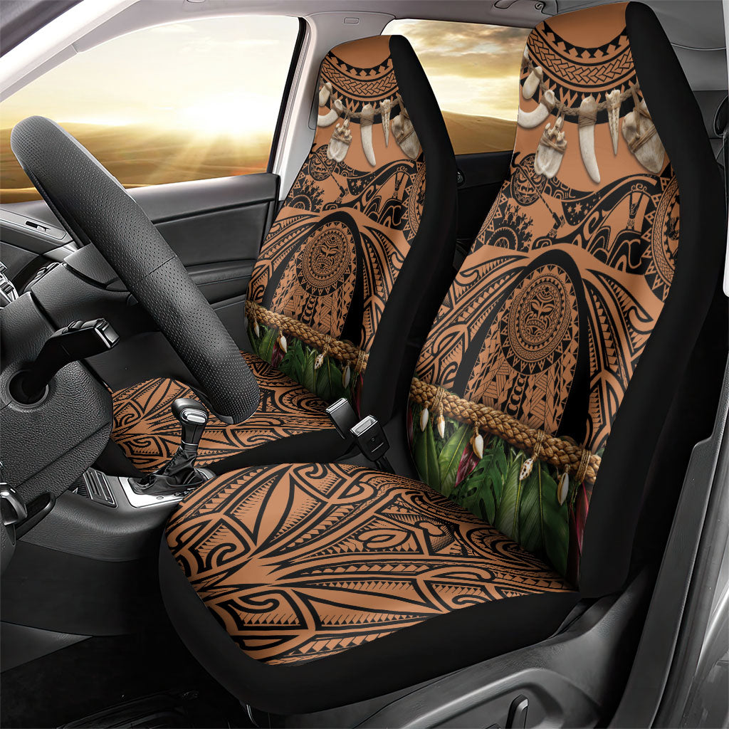Polynesia Maui Tattoo Inspired Car Seat Cover Tropical Leaf Skirt Costume