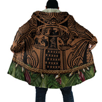 Polynesia Maui Tattoo Inspired Cloak Tropical Leaf Skirt Costume