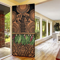 Polynesia Maui Tattoo Inspired Door Cover Tropical Leaf Skirt Costume