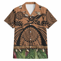 Polynesia Maui Tattoo Inspired Hawaiian Shirt Tropical Leaf Skirt Costume