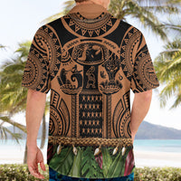 Polynesia Maui Tattoo Inspired Hawaiian Shirt Tropical Leaf Skirt Costume
