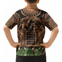 Polynesia Maui Tattoo Inspired Hawaiian Shirt Tropical Leaf Skirt Costume